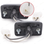 ไฟส่องป้าย ไฟส่องป้ายทะเบียนรถยนต์ เล็ก 2 ชิ้น สีดำ,ใส Toyota Corolla KE70 E70 KE75 TE70 TE71 TE72 ปี 1979-1987